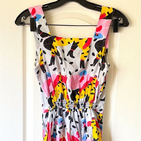 Nooworks Dancing Ladies Overalls Cotton Print XS EUC - Picture 7 of 8